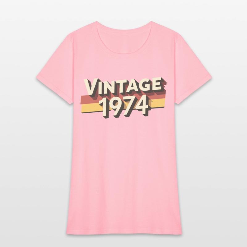 Vintage 1974 50th Birthday T-Shirt - Perfect Gift