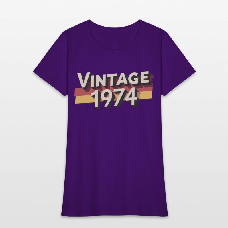 Vintage 1974 50th Birthday T-Shirt - Perfect Gift
