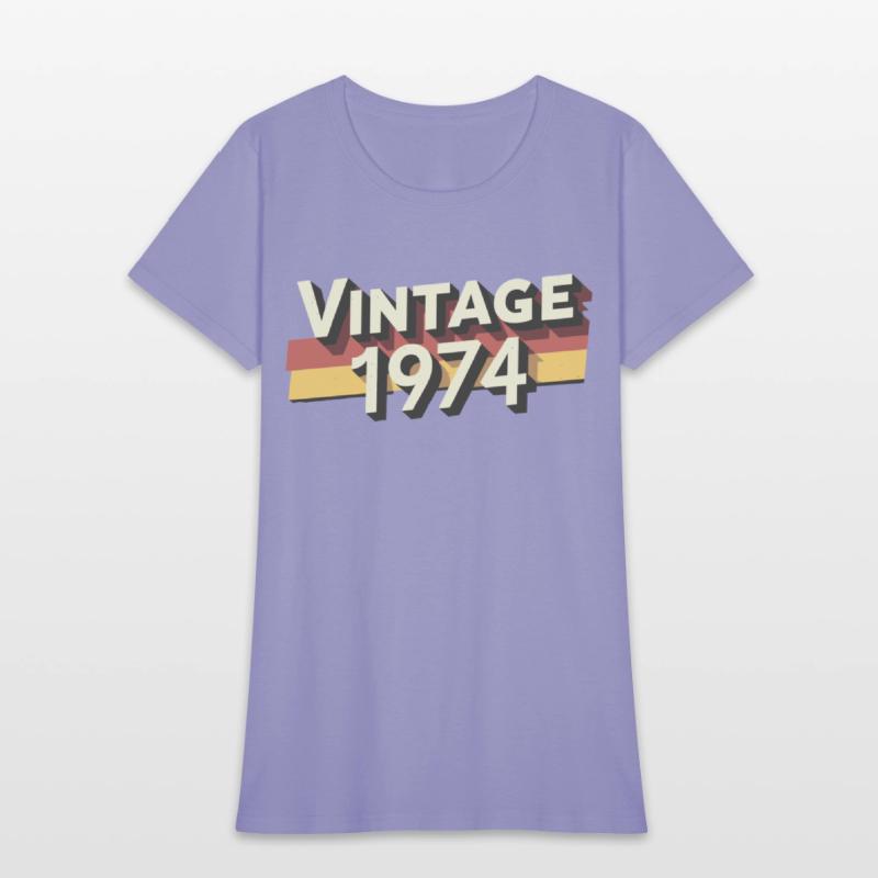 Vintage 1974 50th Birthday T-Shirt - Perfect Gift