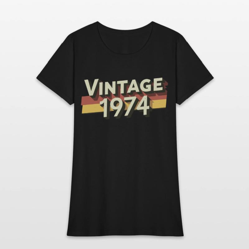 Vintage 1974 50th Birthday T-Shirt - Perfect Gift