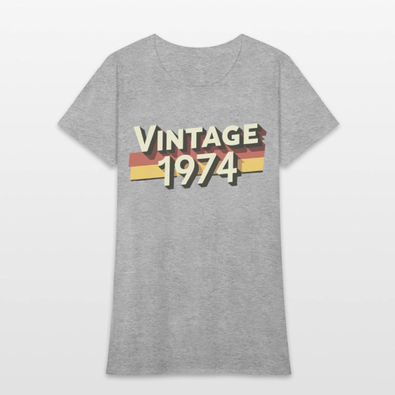 Vintage 1974 50th Birthday T-Shirt - Perfect Gift