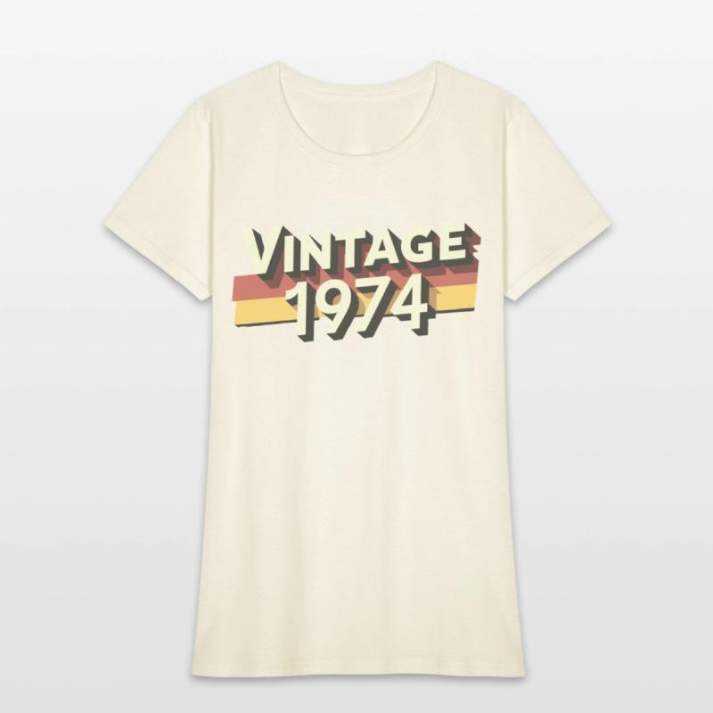 Vintage 1974 50th Birthday T-Shirt - Perfect Gift
