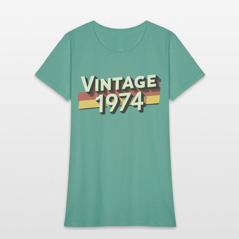 Vintage 1974 50th Birthday T-Shirt - Perfect Gift