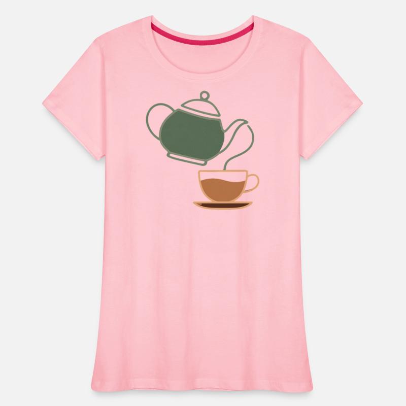 Vintage Tea Kettle and Cup Silhouette