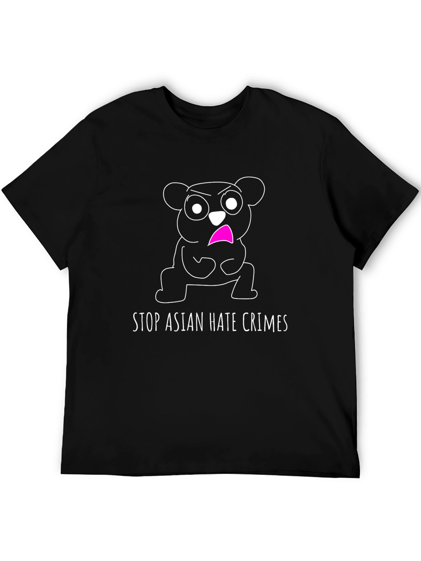 Stop Asian Hate Crimes T-Shirt - Panda Design