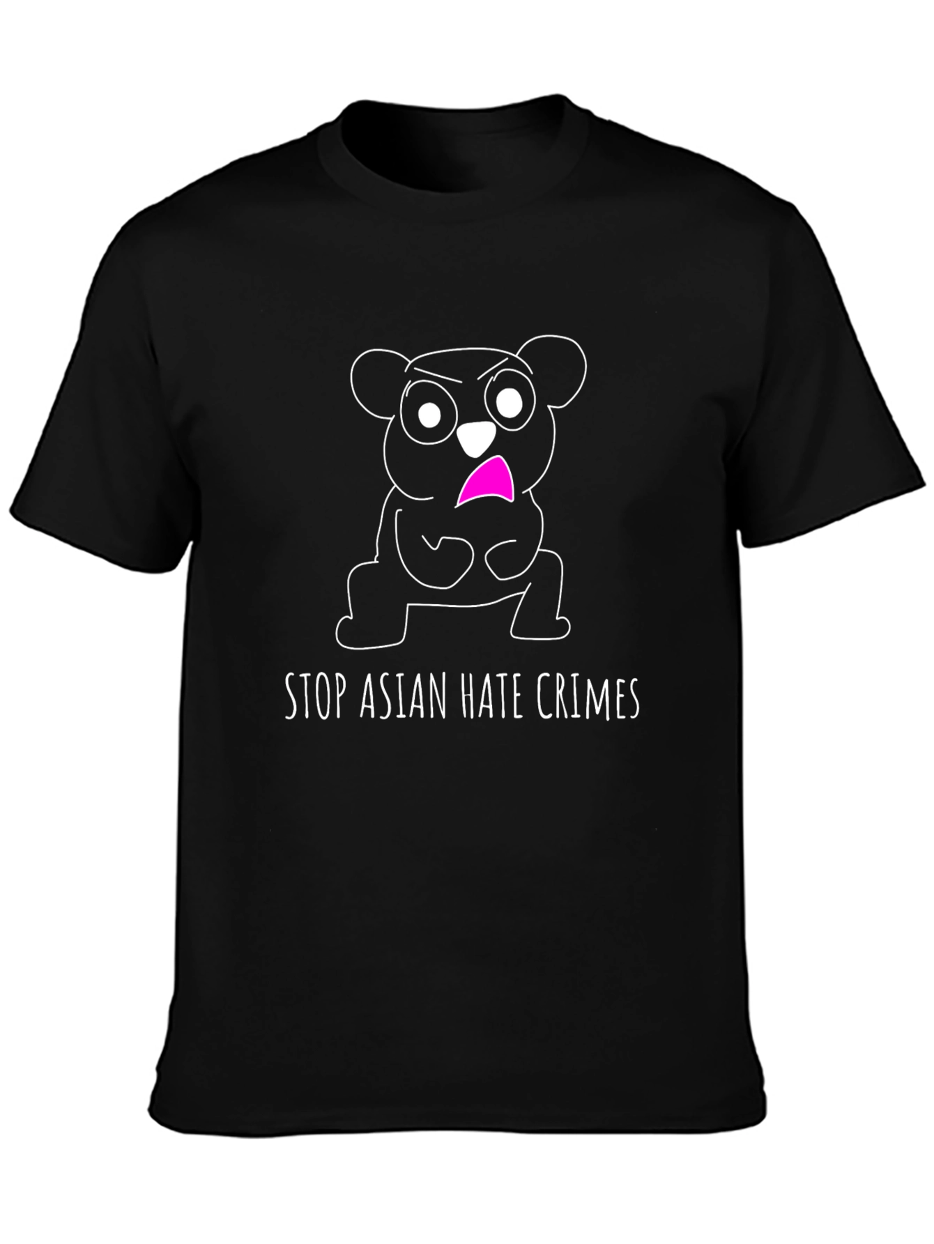 Stop Asian Hate Crimes T-Shirt - Panda Design