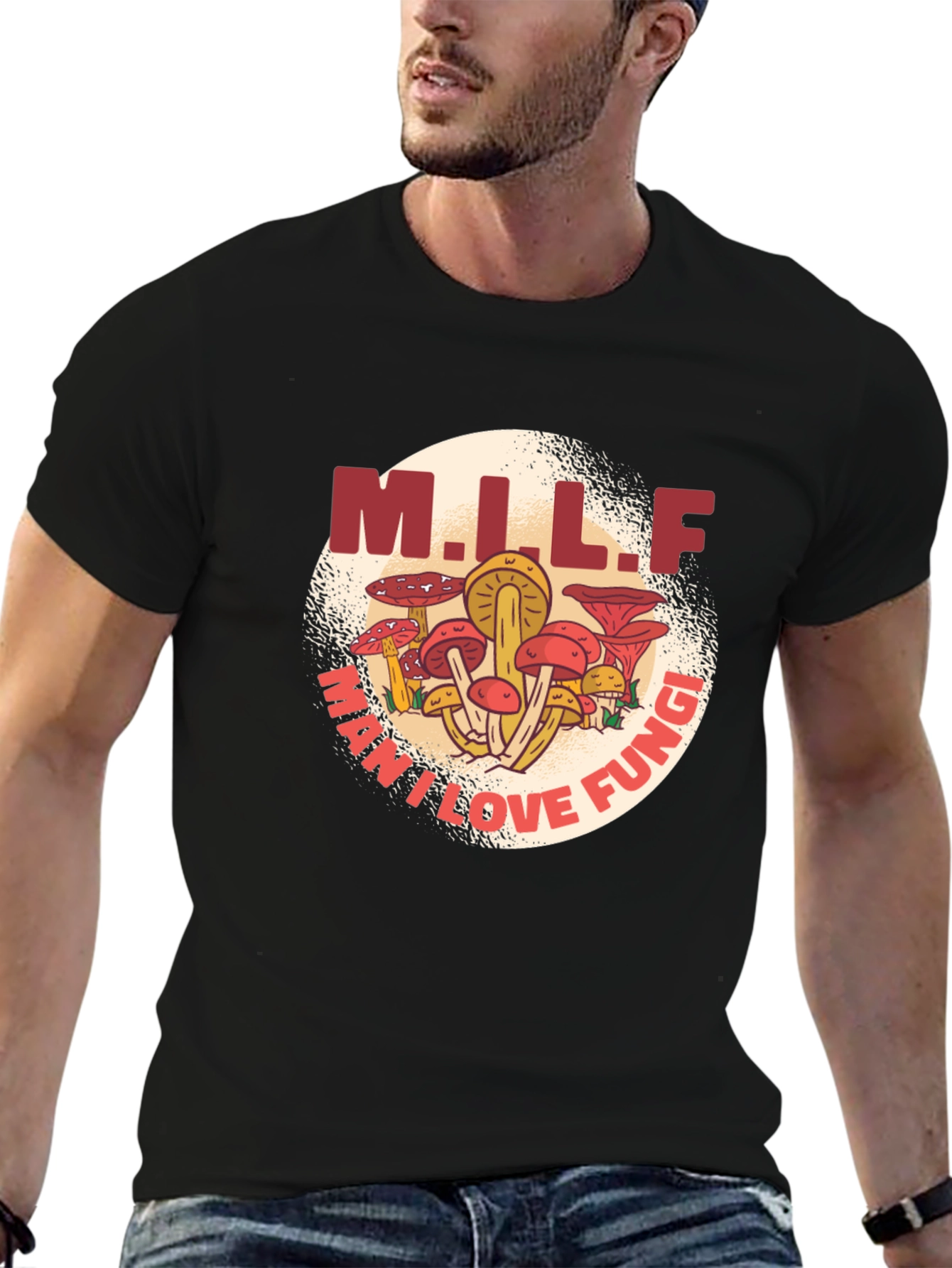 M.I.L.F. May I Love Fungi Graphic T-Shirt