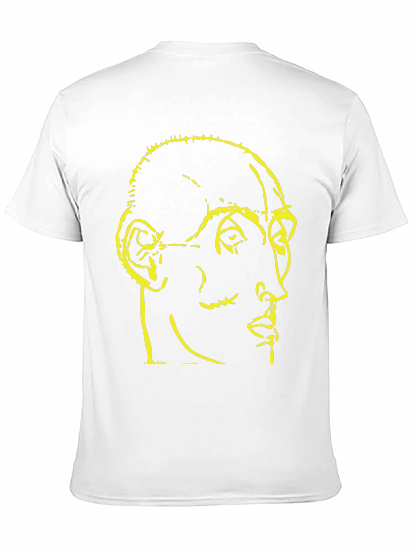 Abstract Face Graphic Black T-Shirt