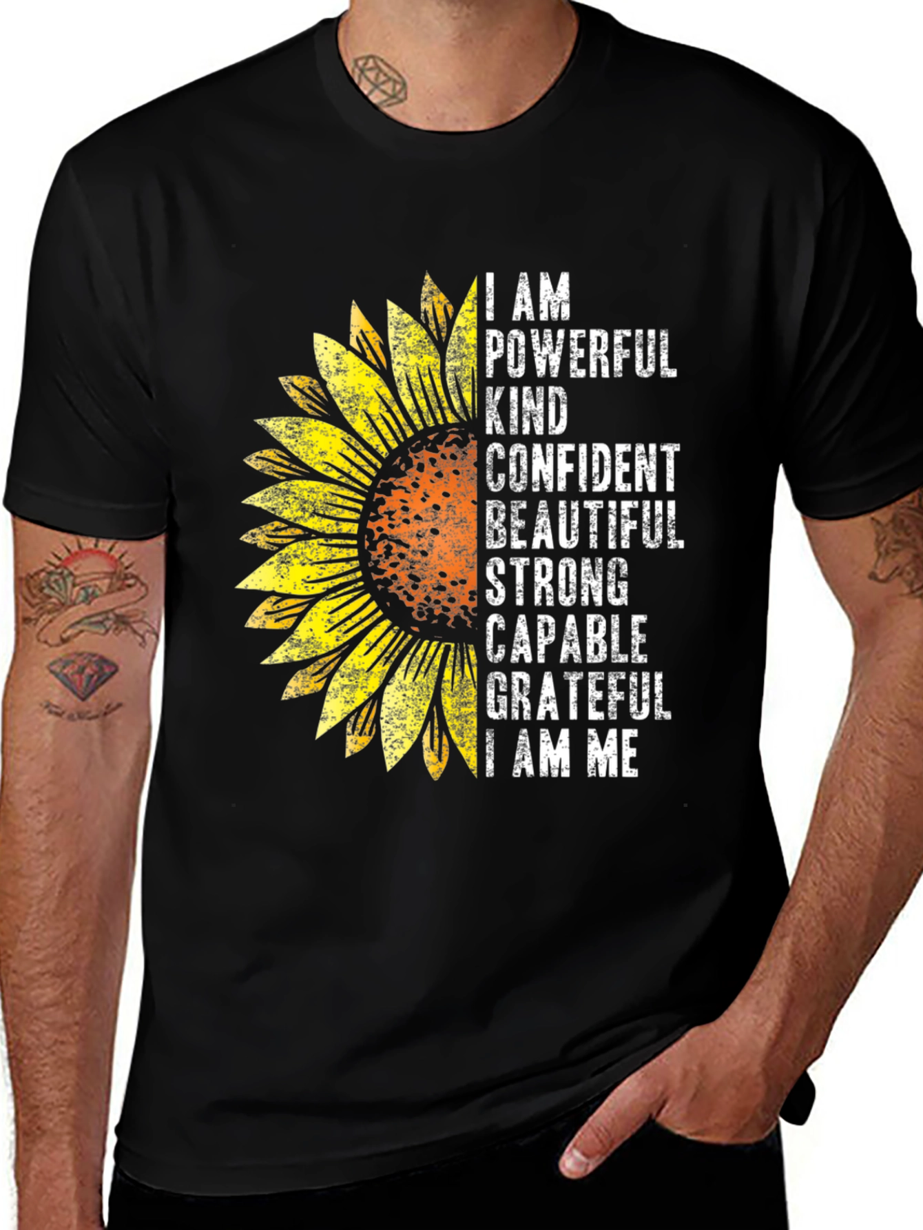 I AM Sunflower Graphic T-Shirt