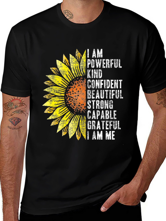 I AM Sunflower Graphic T-Shirt