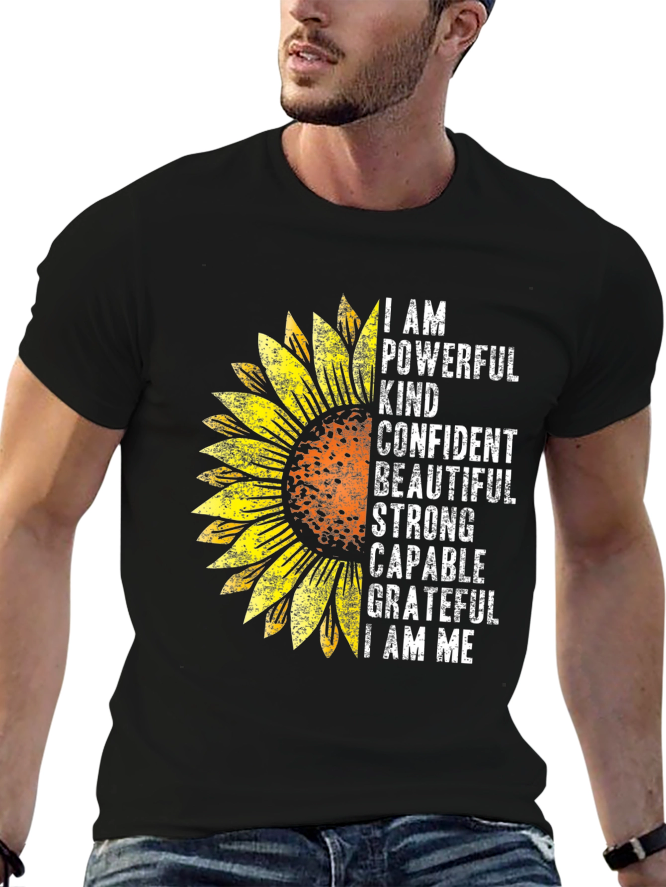 I AM Sunflower Graphic T-Shirt