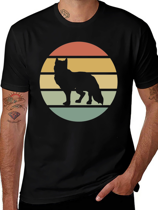 Wolf Silhouette Sunset Tee