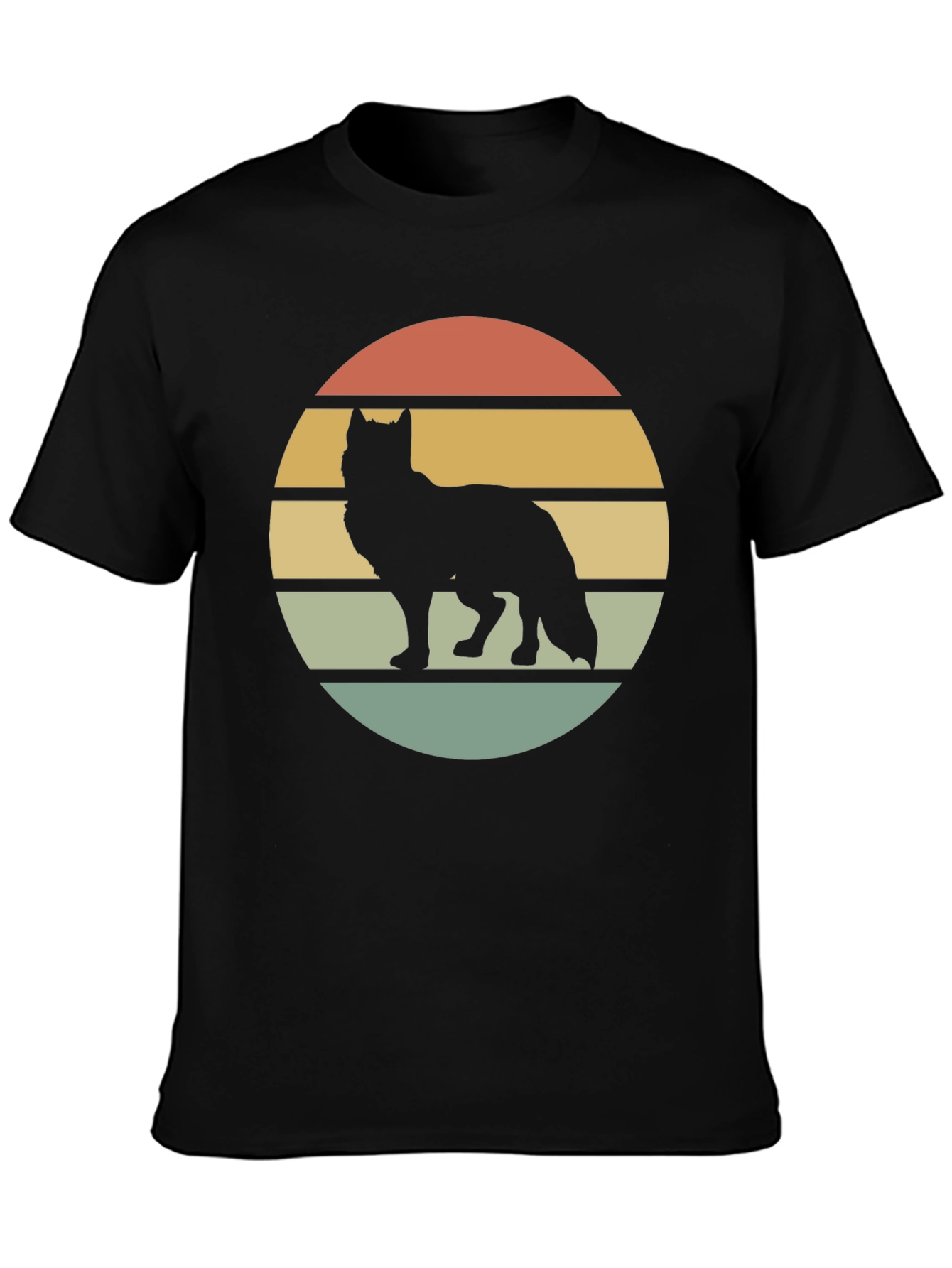 Wolf Silhouette Sunset Tee