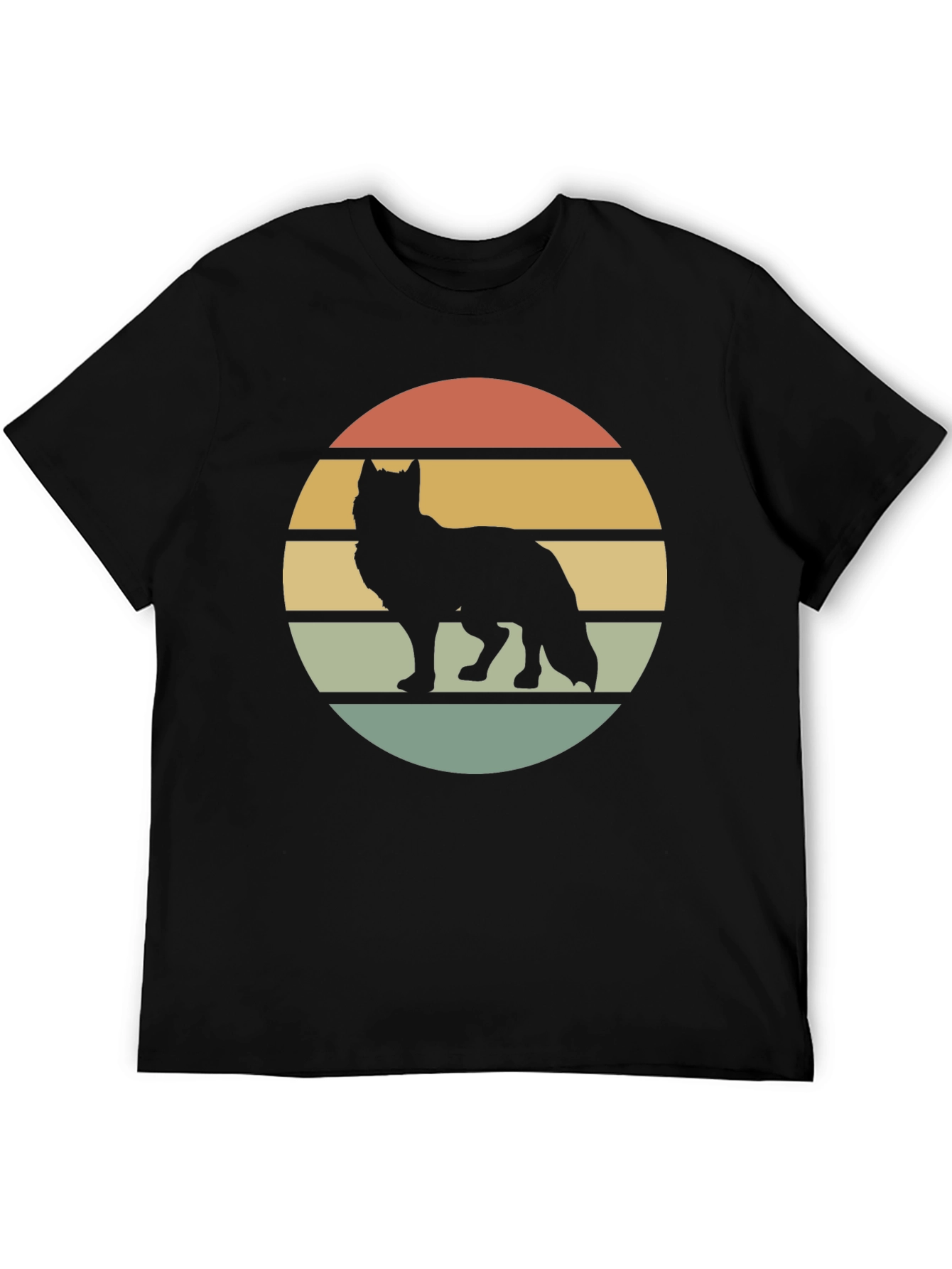 Wolf Silhouette Sunset Tee