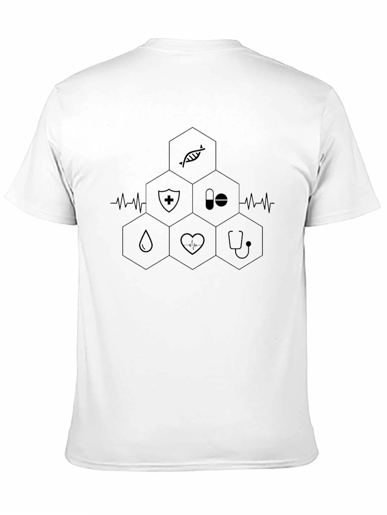 Medical Hexagon Graphic T-Shirt