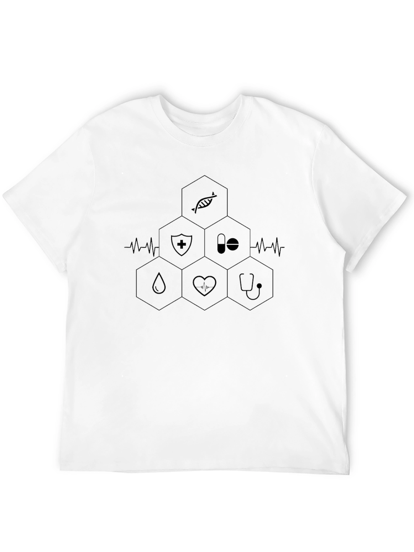Medical Hexagon Graphic T-Shirt