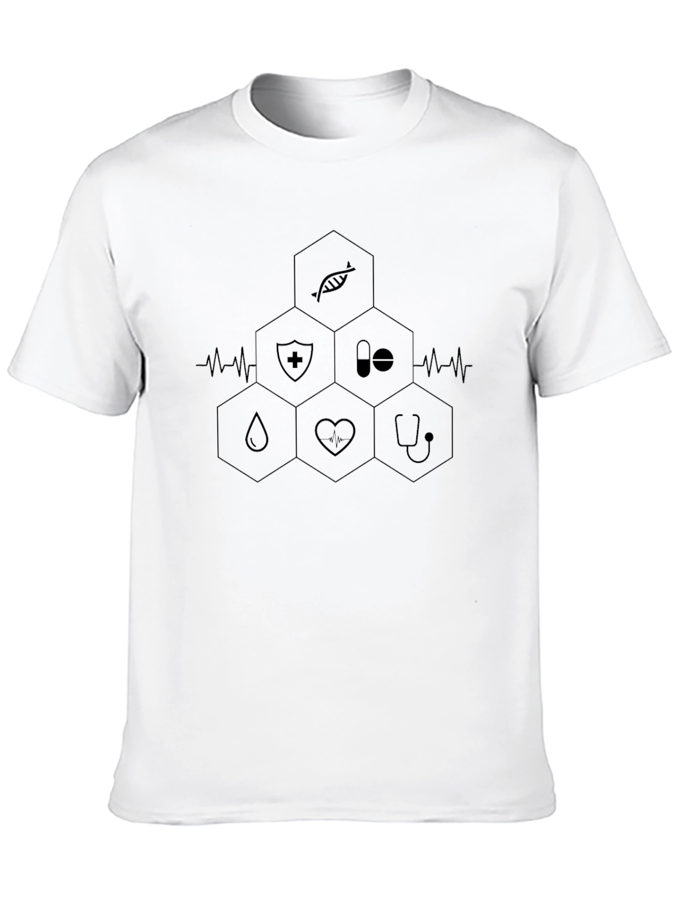 Medical Hexagon Graphic T-Shirt