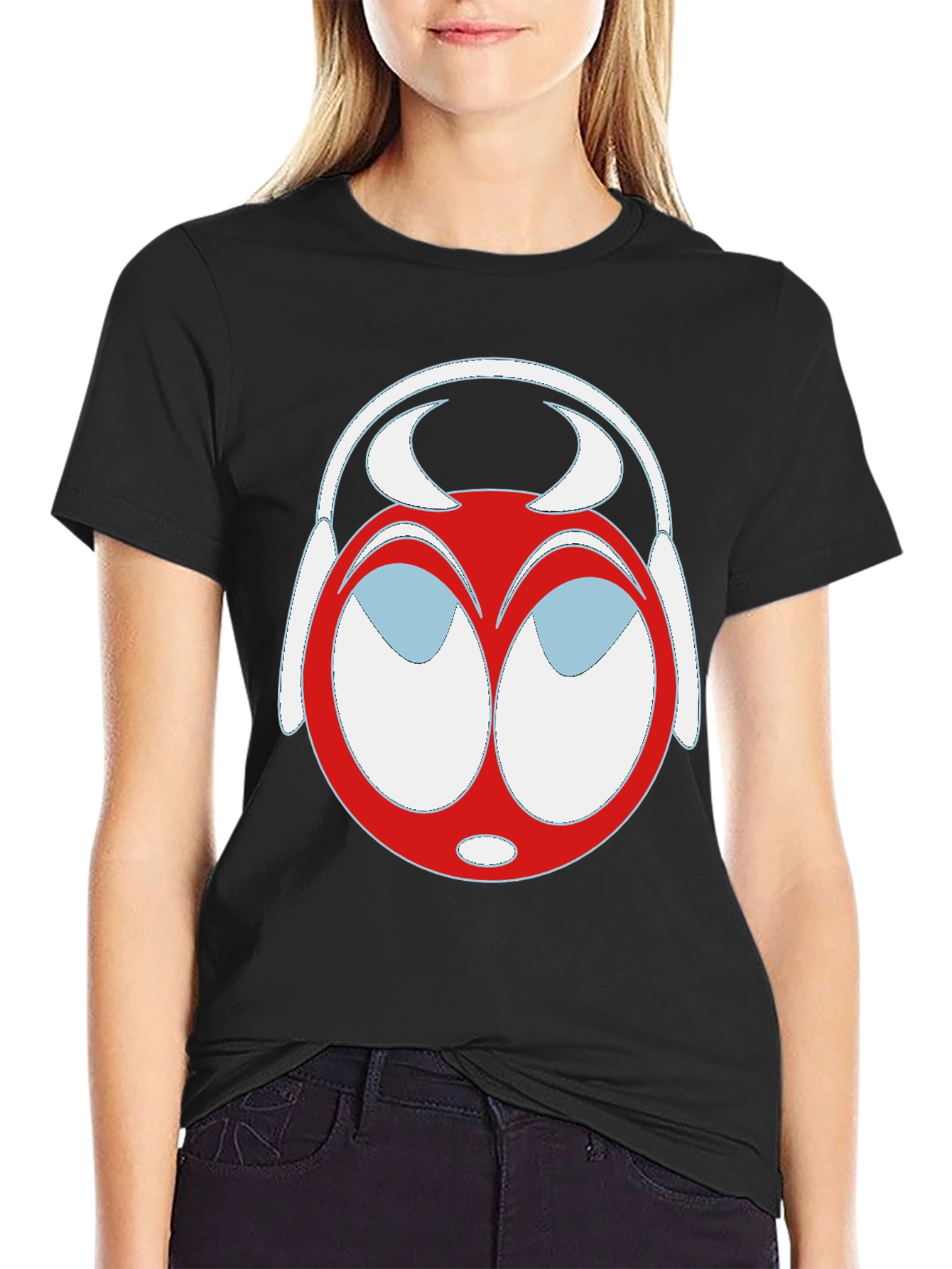 Cartoon Headphone T-Shirt - Unique Graphic Tee
