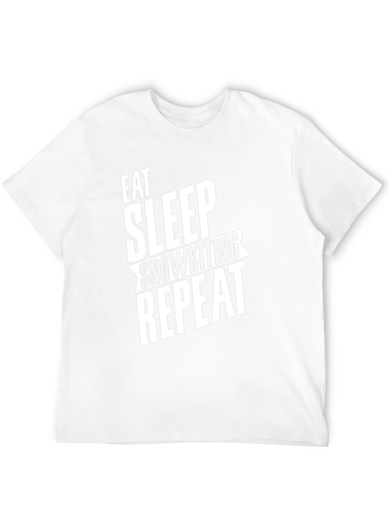 Eat Sleep Snowkiting Repeat T-Shirt Black