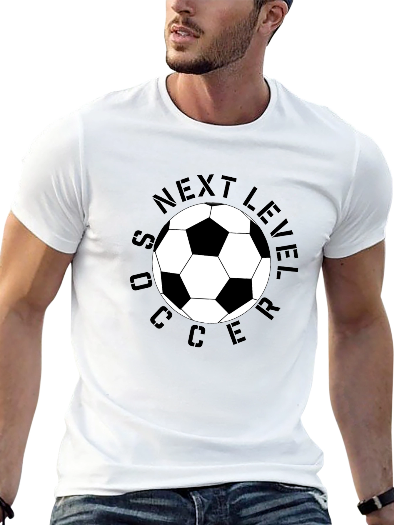 Next Level Soccer T-Shirt - Classic Black Tee
