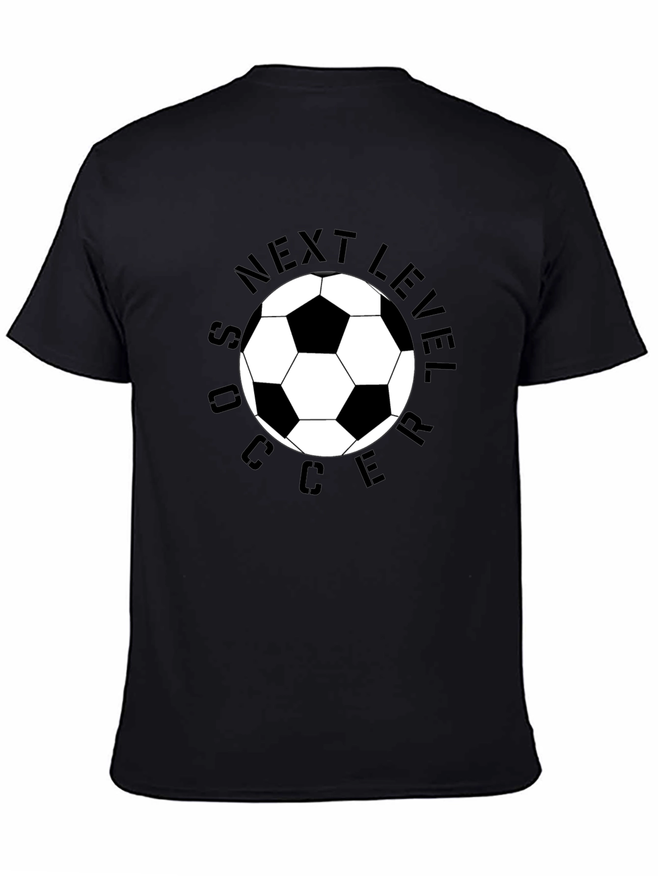 Next Level Soccer T-Shirt - Classic Black Tee