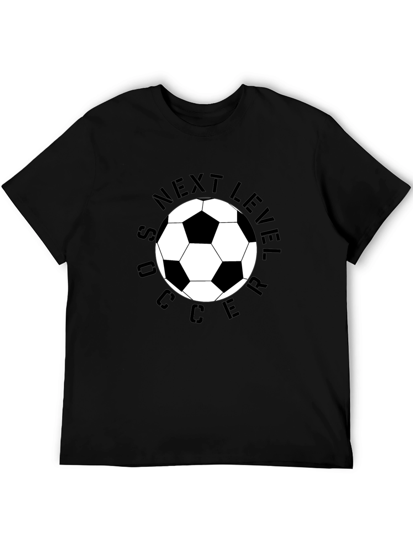 Next Level Soccer T-Shirt - Classic Black Tee