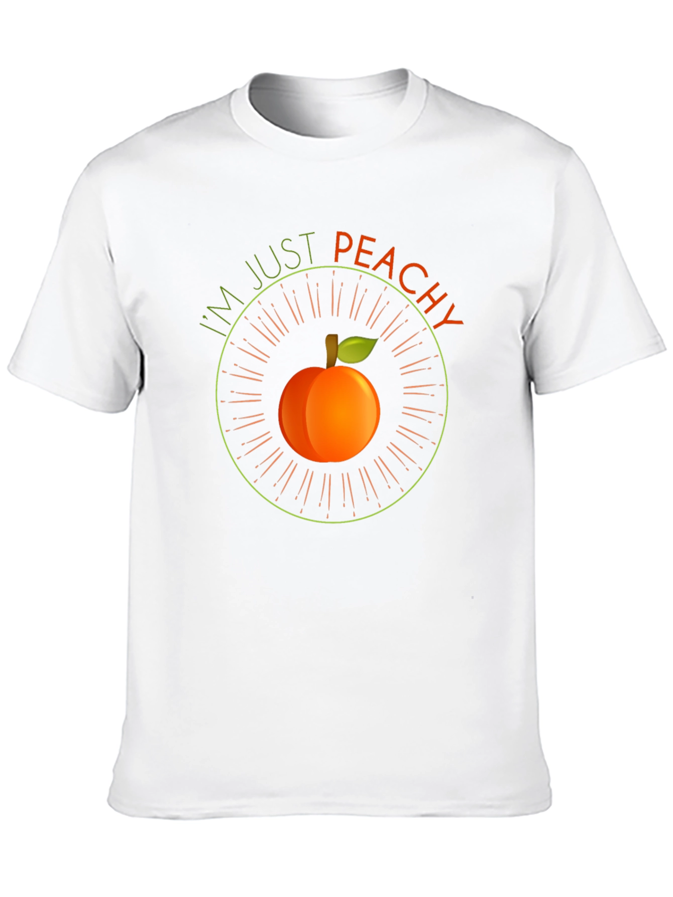 Im Just Peachy T-Shirt - Cute Fruit Graphic Tee