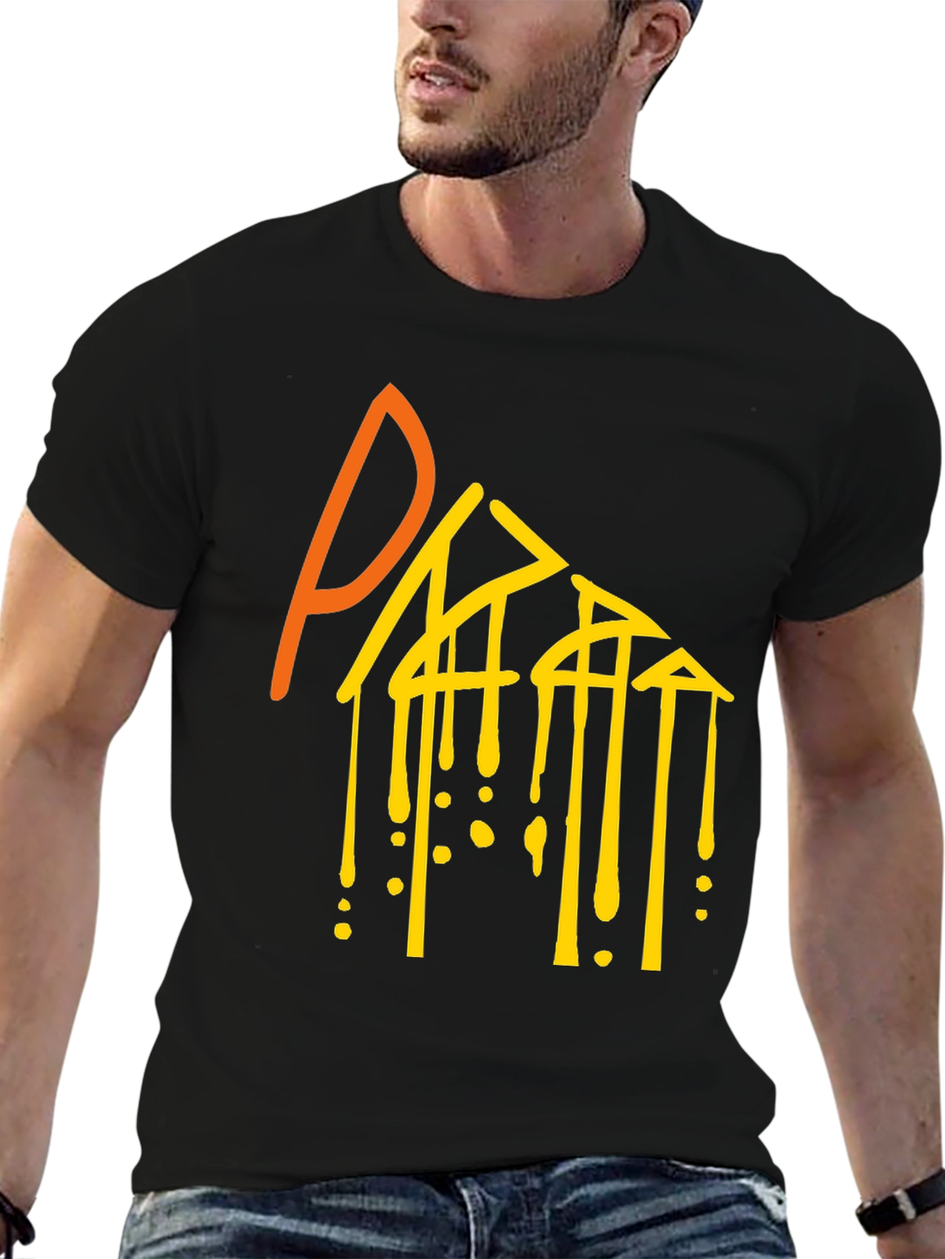 Bold Graphic Tee - Street Style Black T-Shirt
