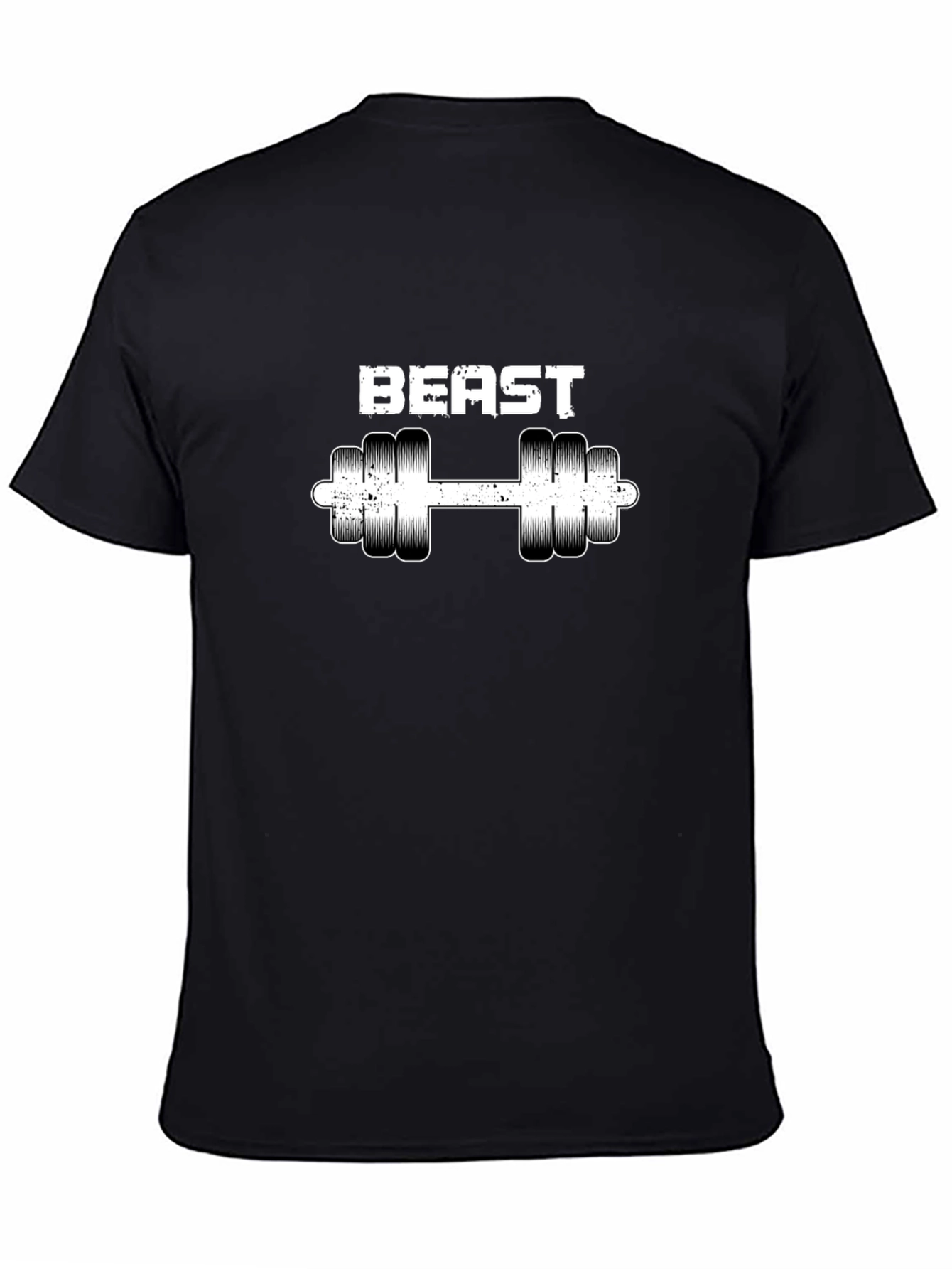Beast Dumbbell Graphic Tee - Black Gym Shirt