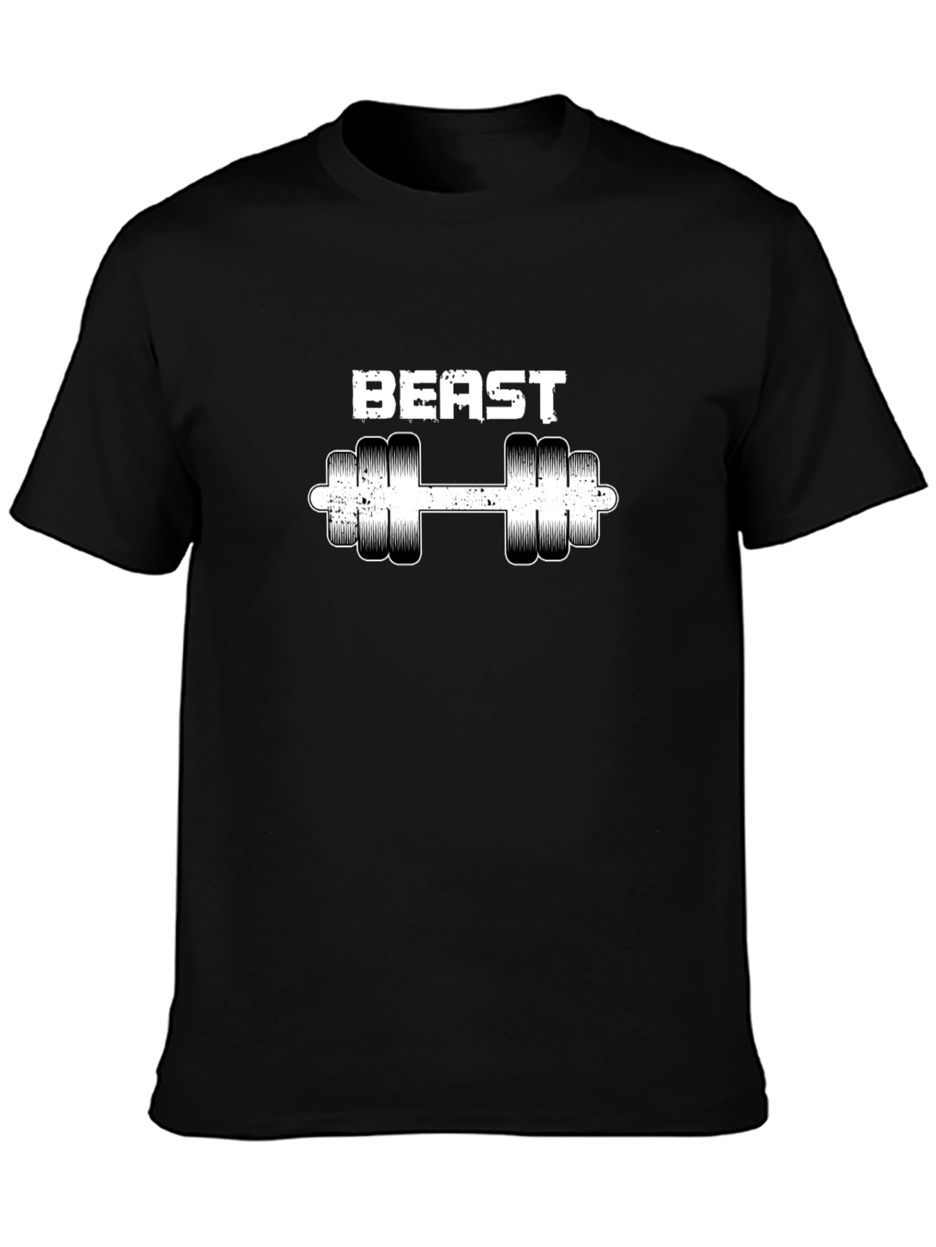 Beast Dumbbell Graphic Tee - Black Gym Shirt