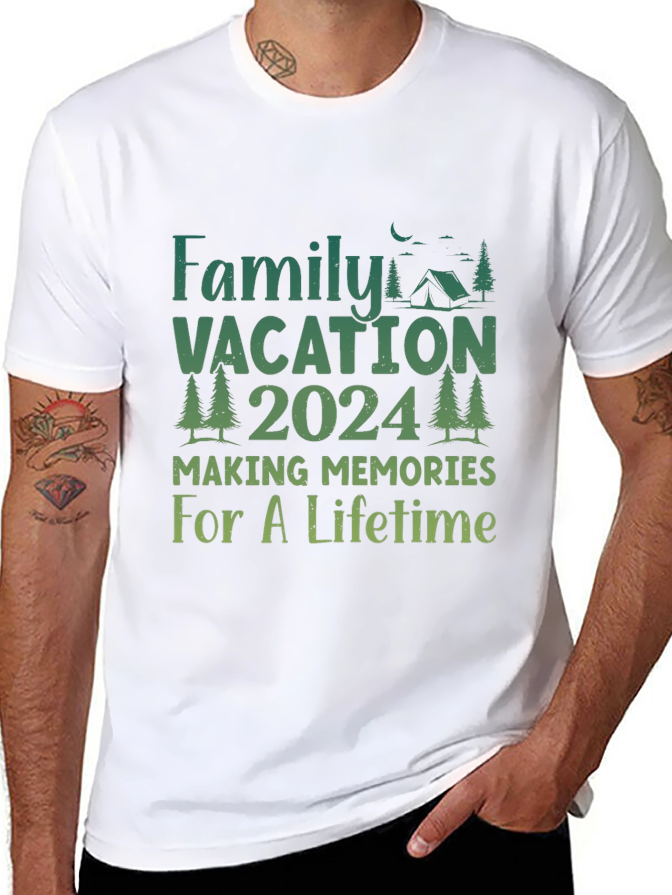 Family Vacation 2024 Camping Memories T-Shirt
