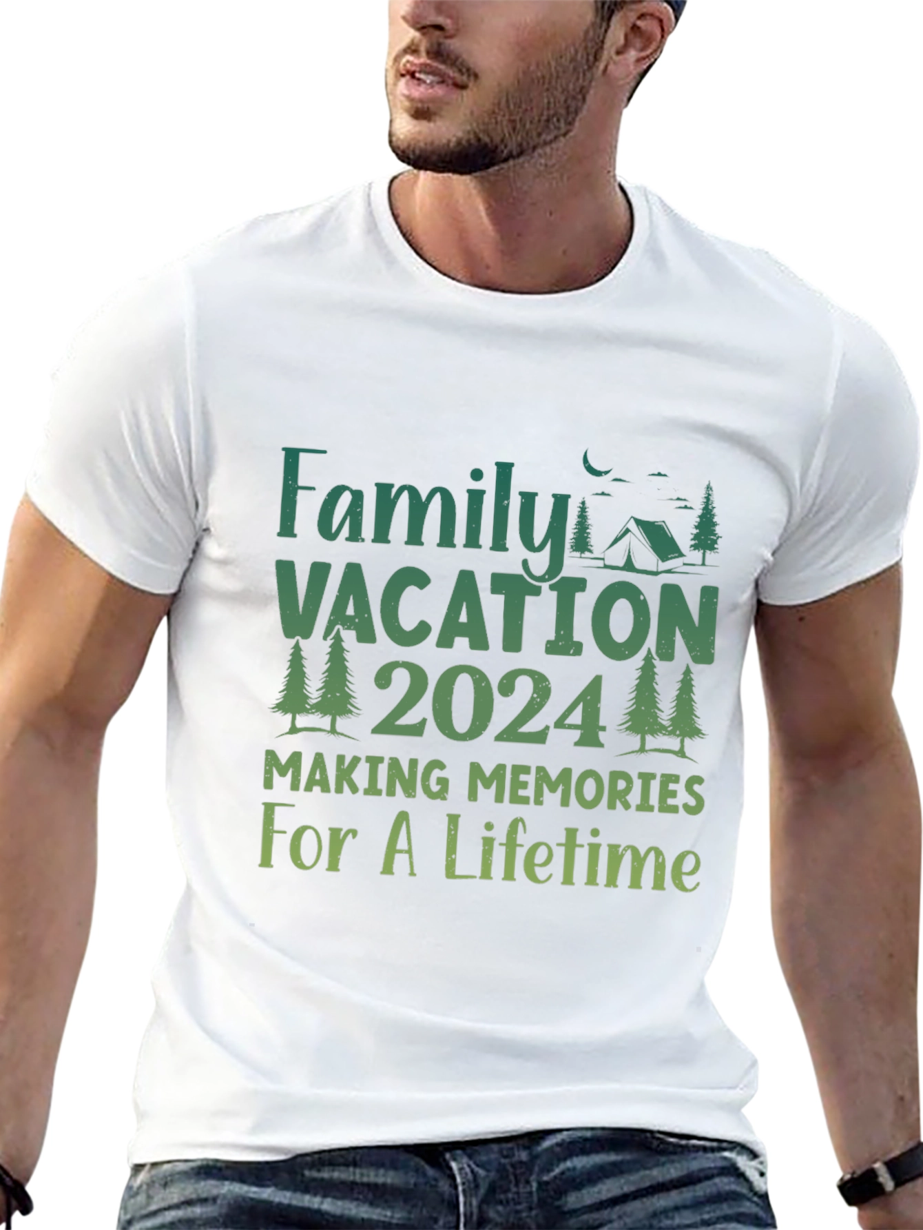 Family Vacation 2024 Camping Memories T-Shirt