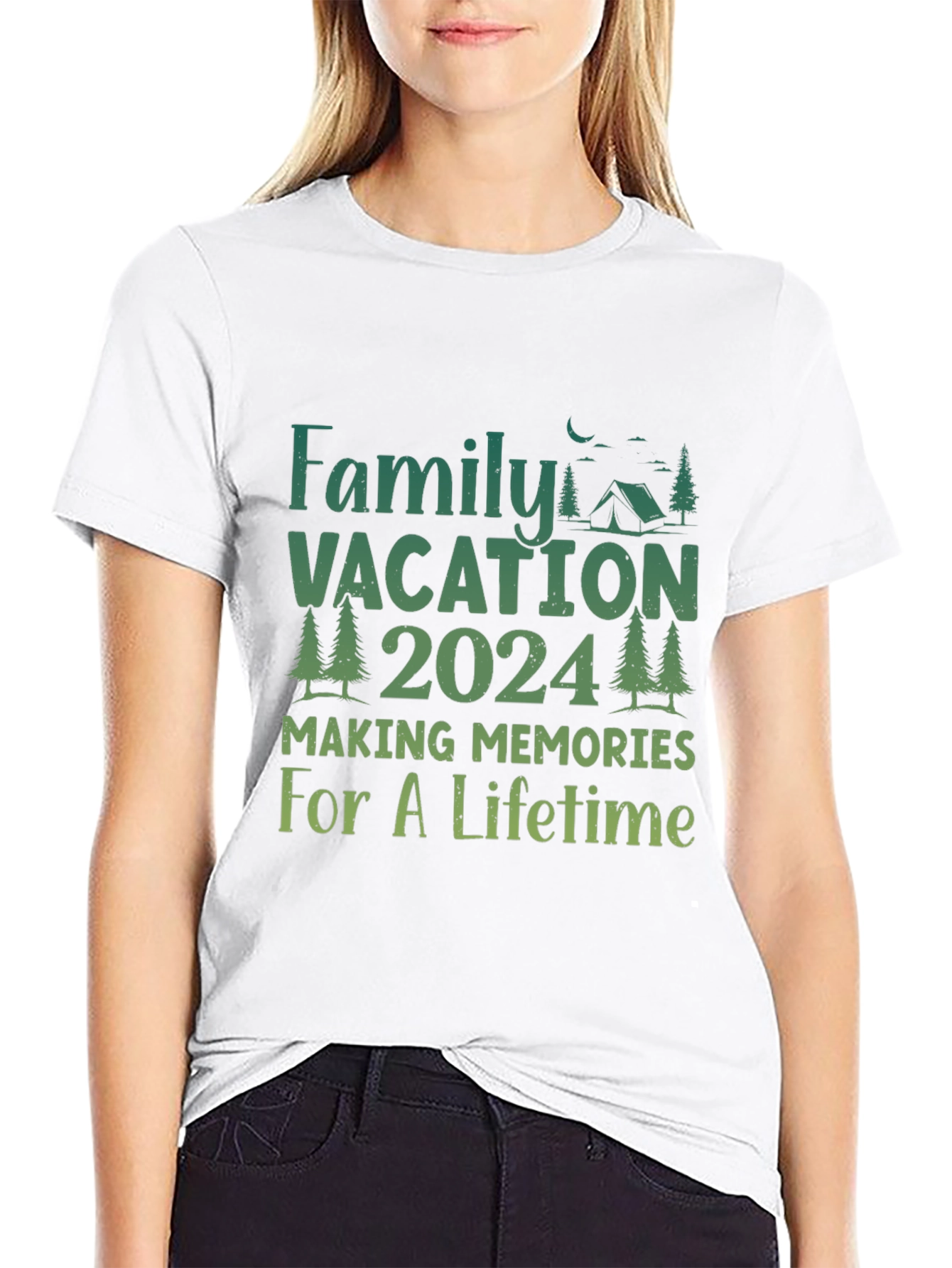 Family Vacation 2024 Camping Memories T-Shirt