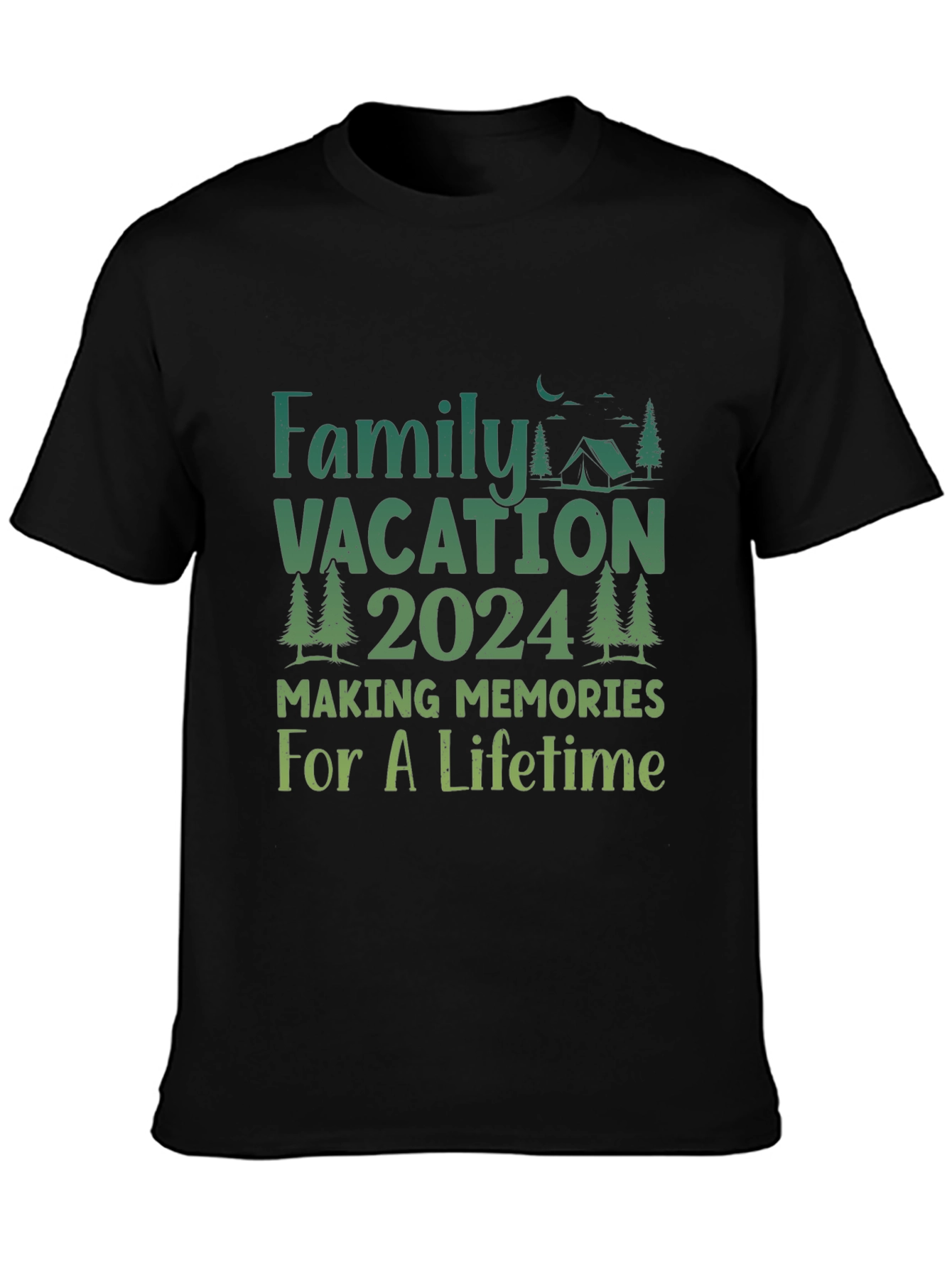 Family Vacation 2024 Camping Memories T-Shirt