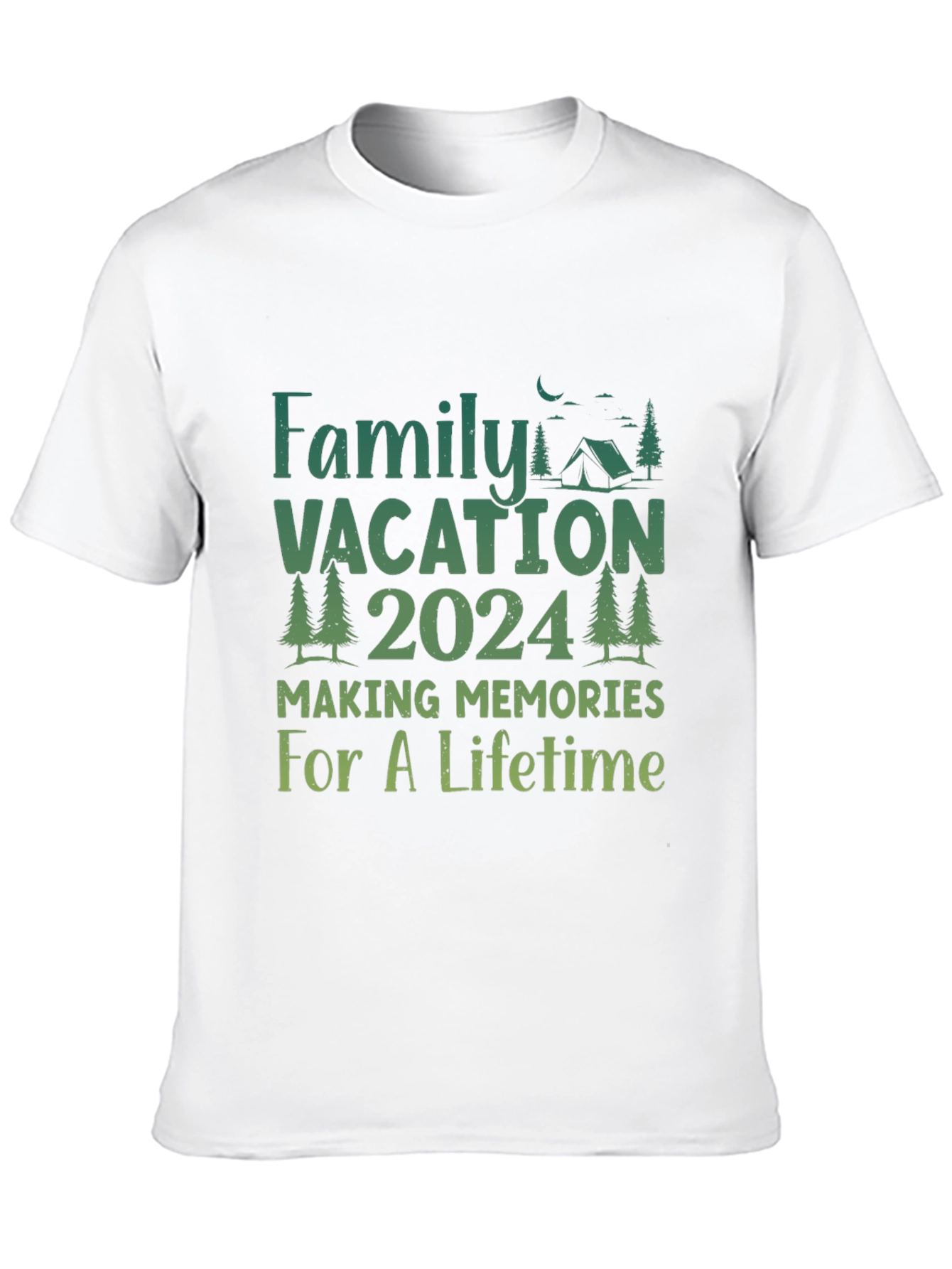 Family Vacation 2024 Camping Memories T-Shirt