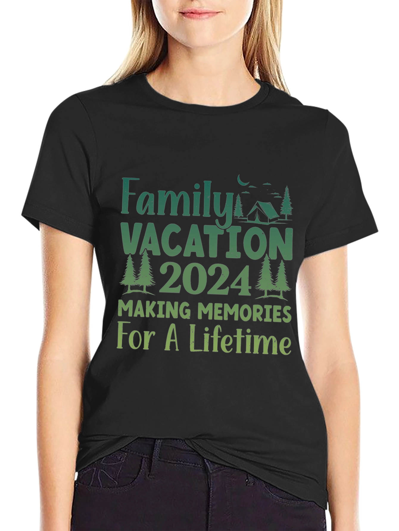 Family Vacation 2024 Camping Memories T-Shirt