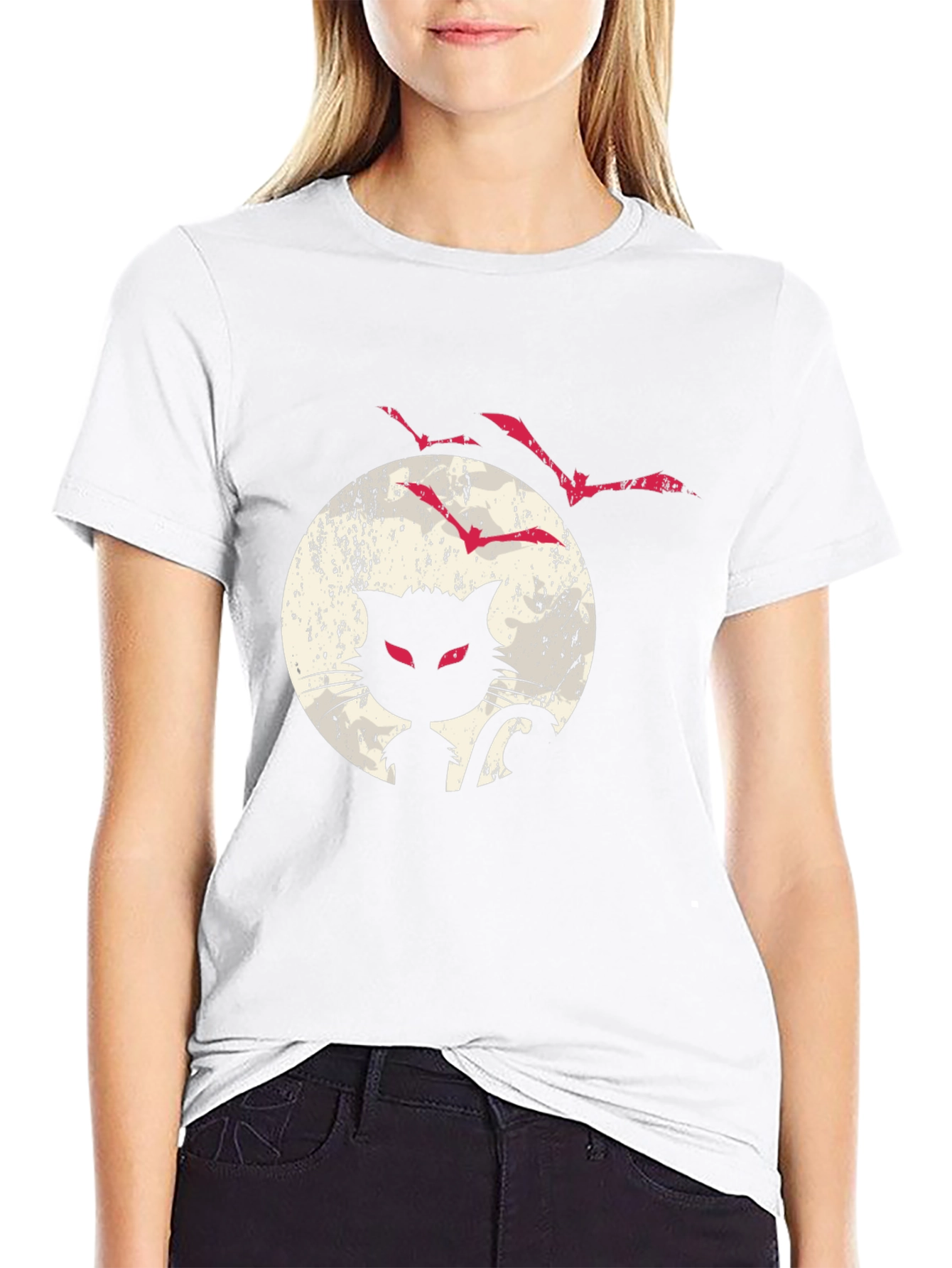 Spooky Cat Halloween T-Shirt