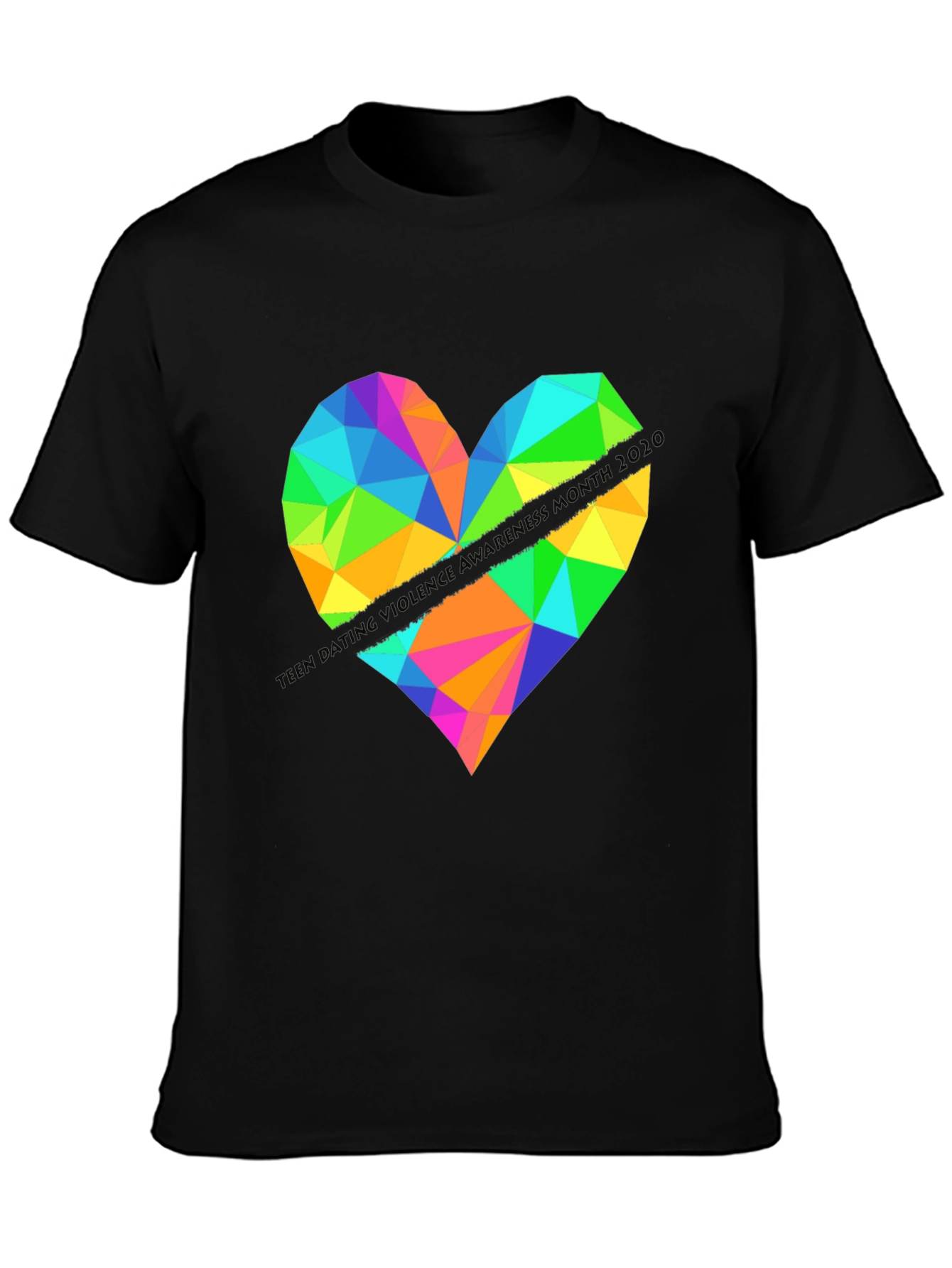 Geometric Heart Graphic Tee