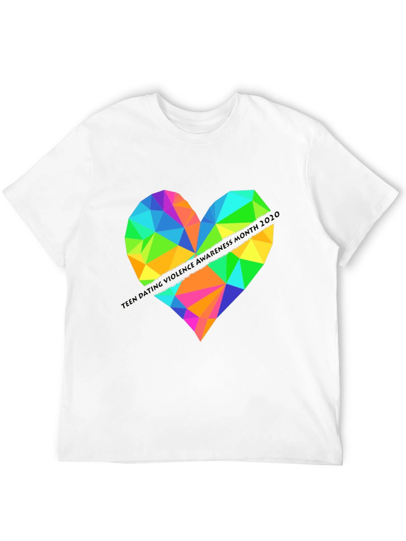 Geometric Heart Graphic Tee