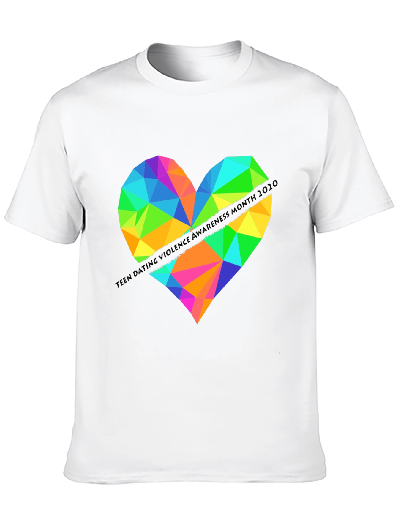 Geometric Heart Graphic Tee