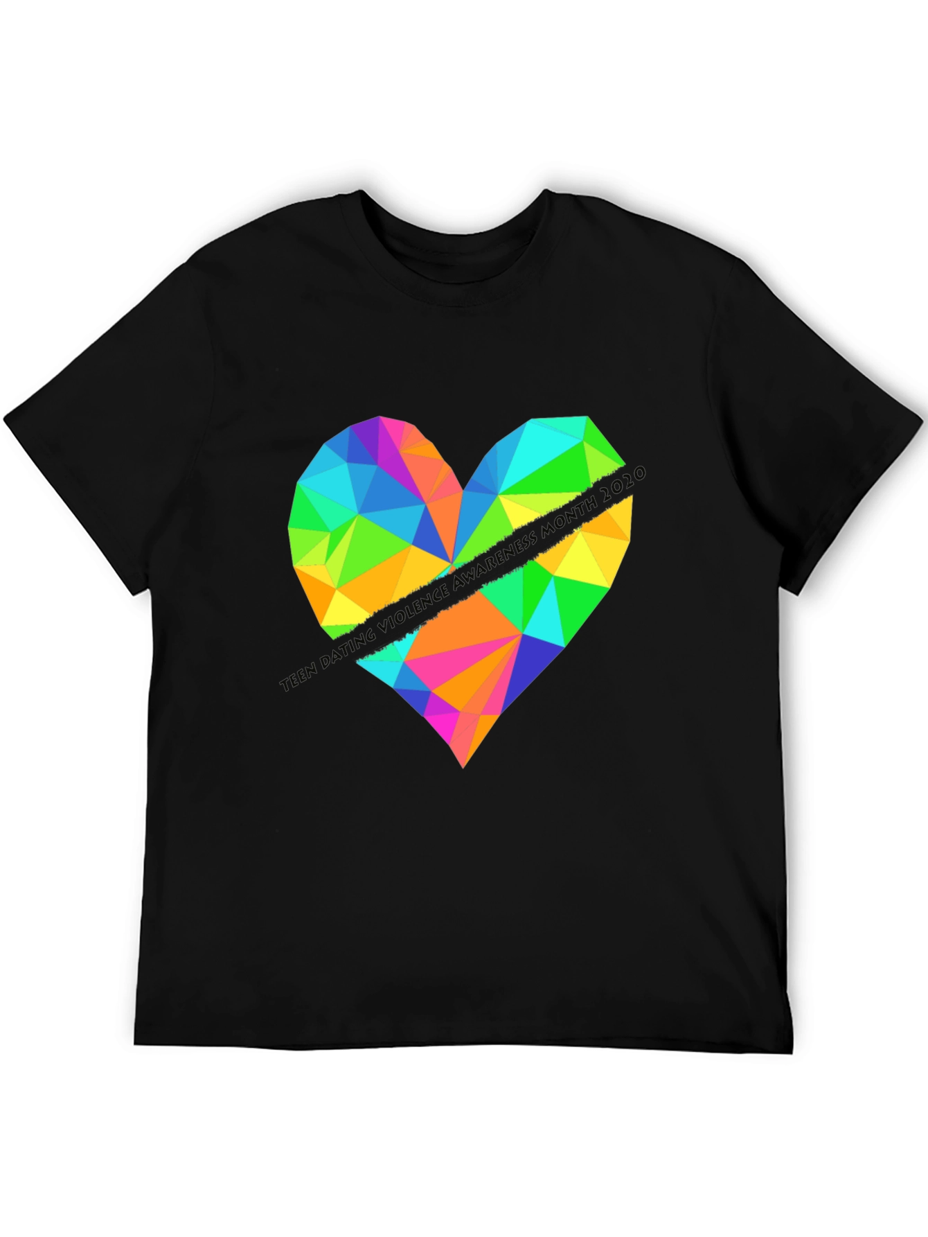Geometric Heart Graphic Tee