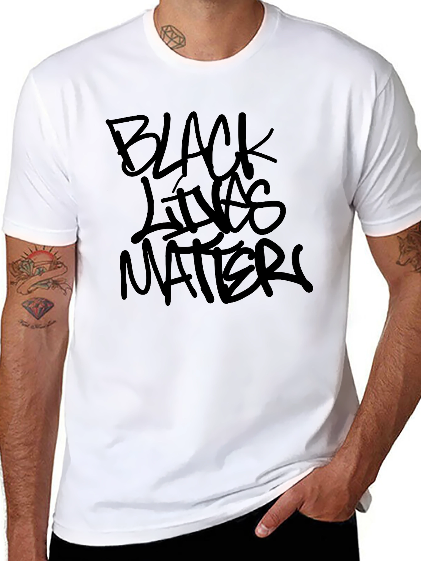 Black Lives Matter Graphic Tee - Mens