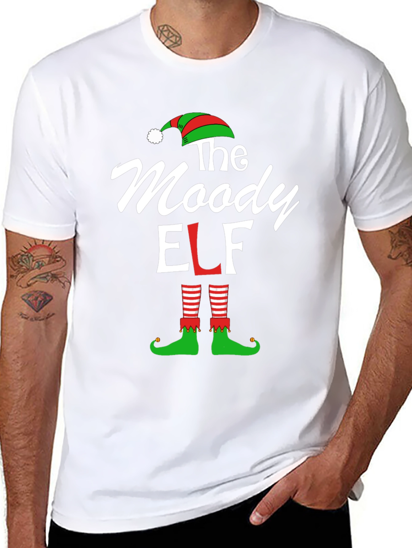 Moody Elf Christmas T-Shirt