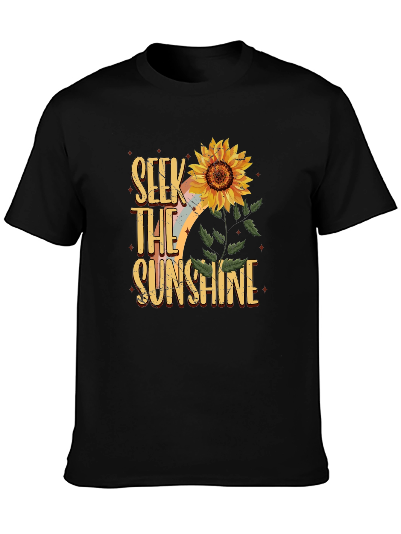 Seek The Sunshine Sunflower Graphic Tee