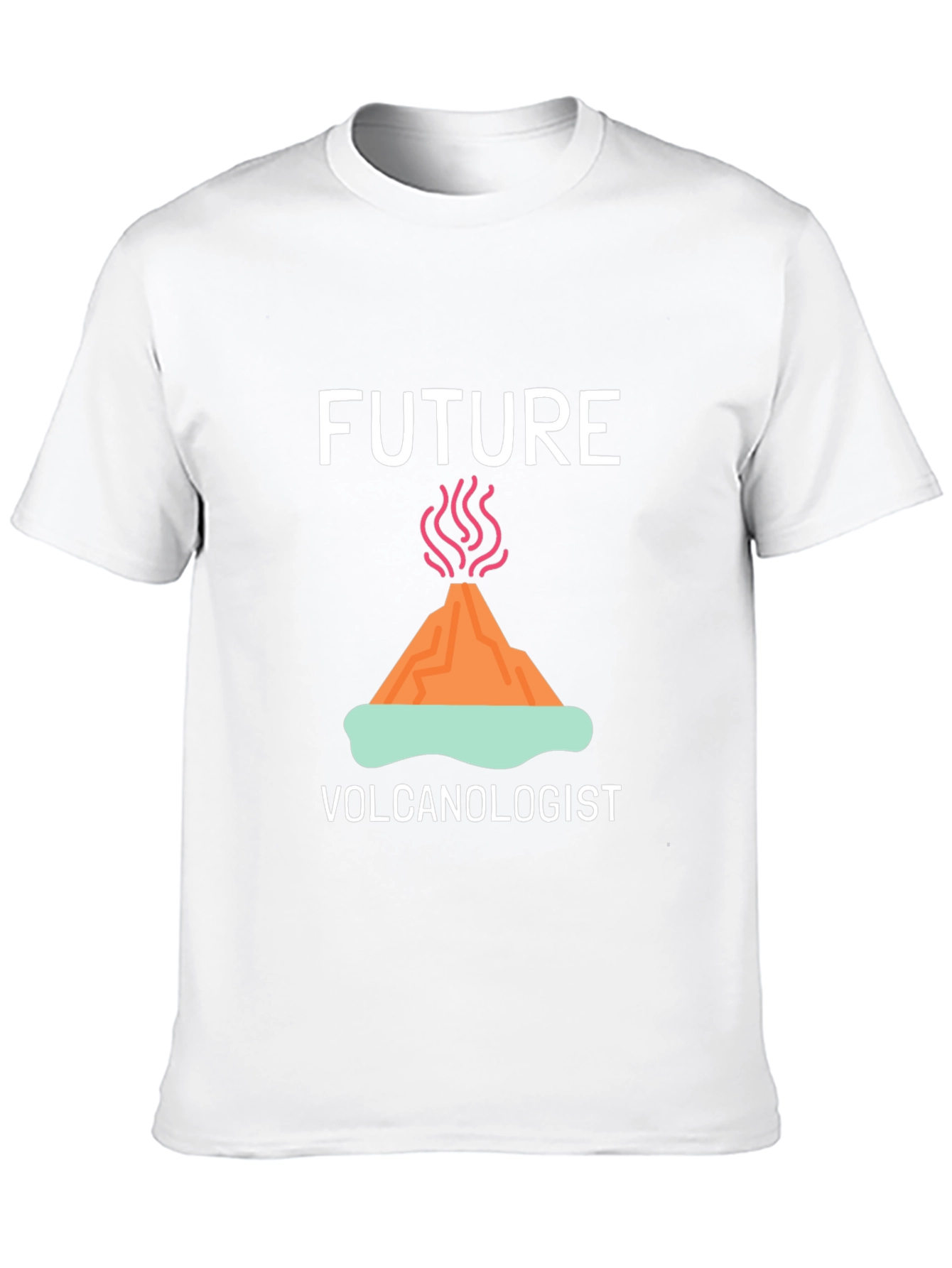 Future Volcanologist T-Shirt - Black Crew Neck Tee