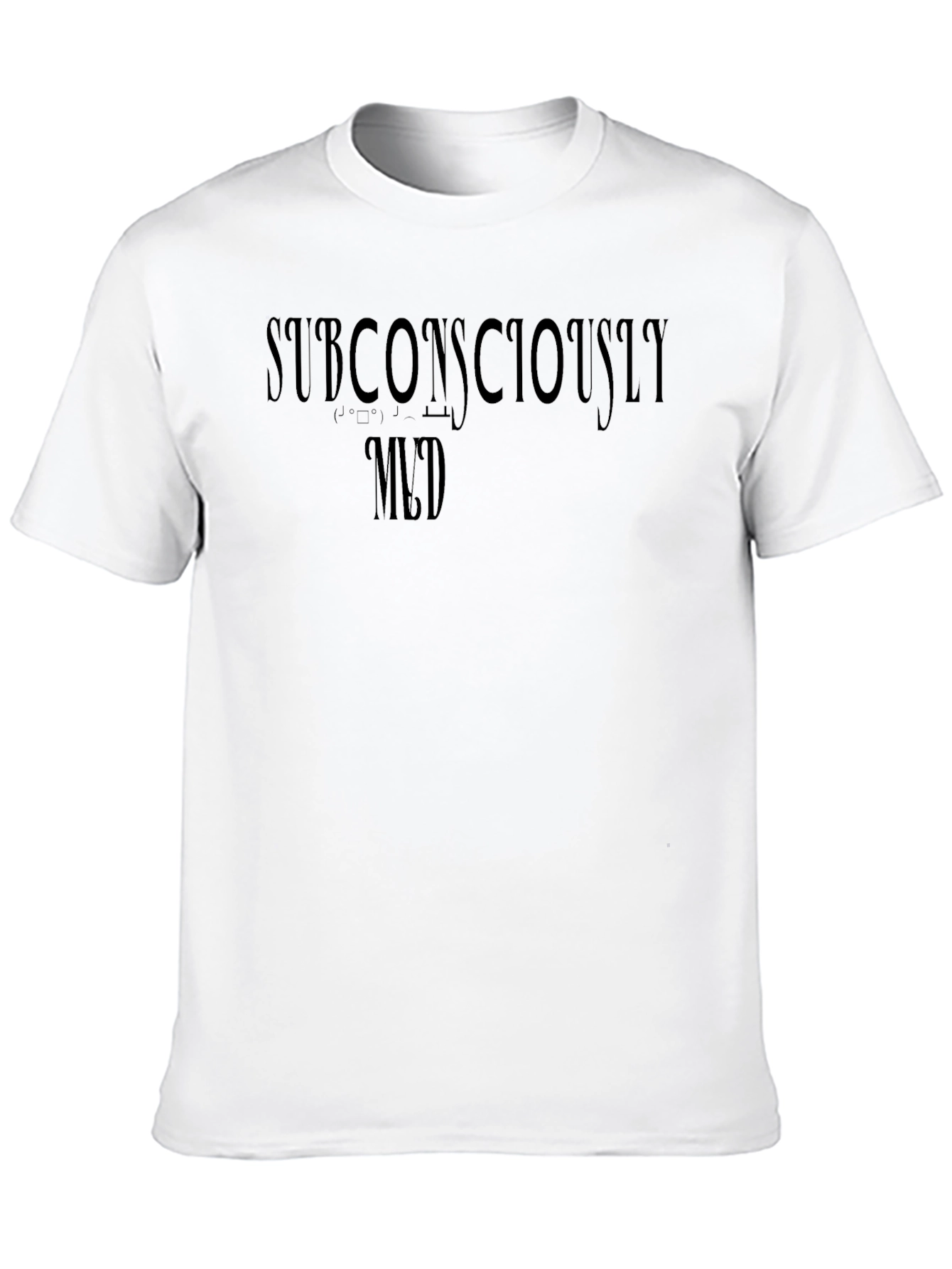 Subconsciously Med Black Graphic Tee - Comfort Fit