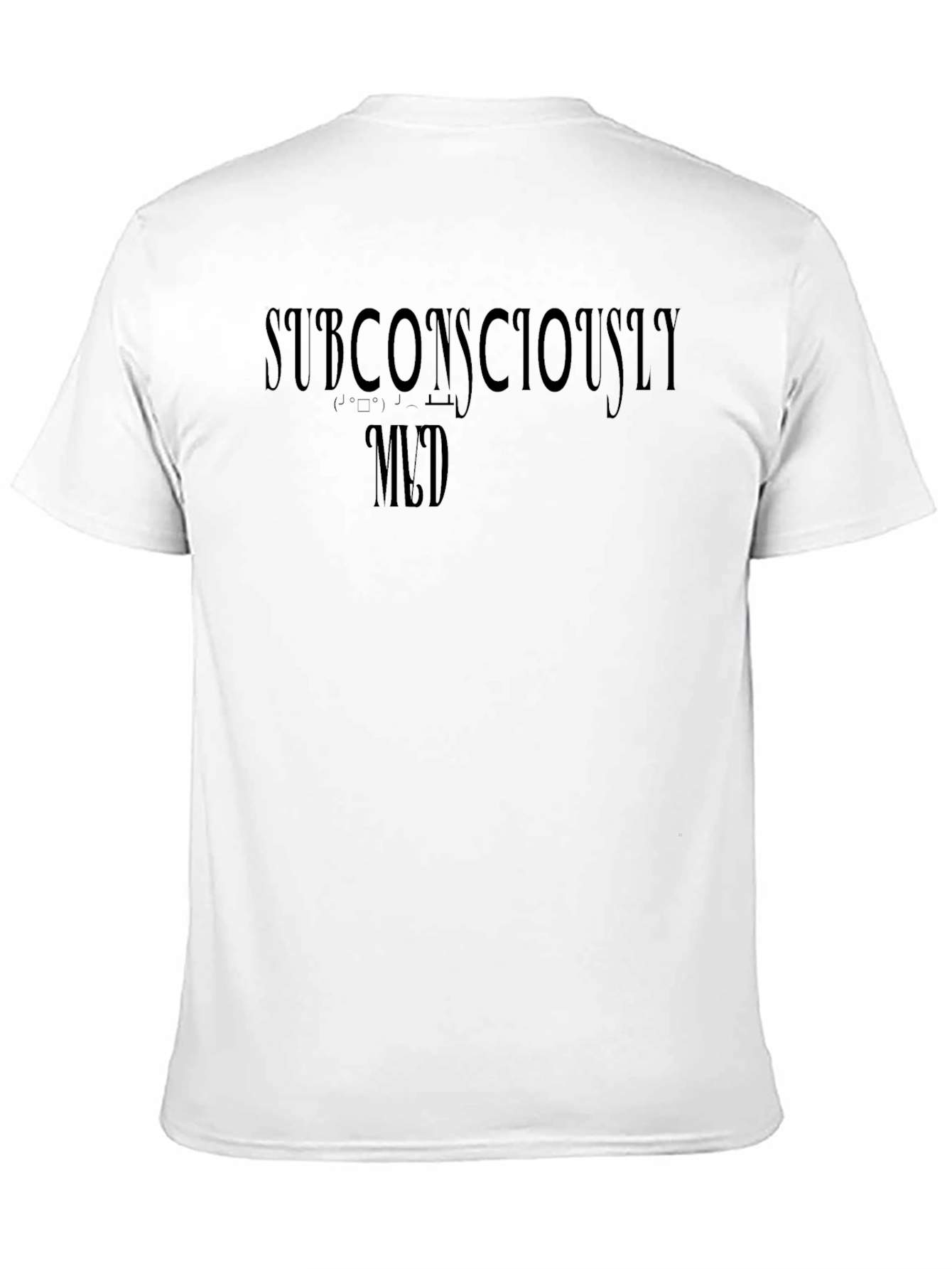 Subconsciously Med Black Graphic Tee - Comfort Fit
