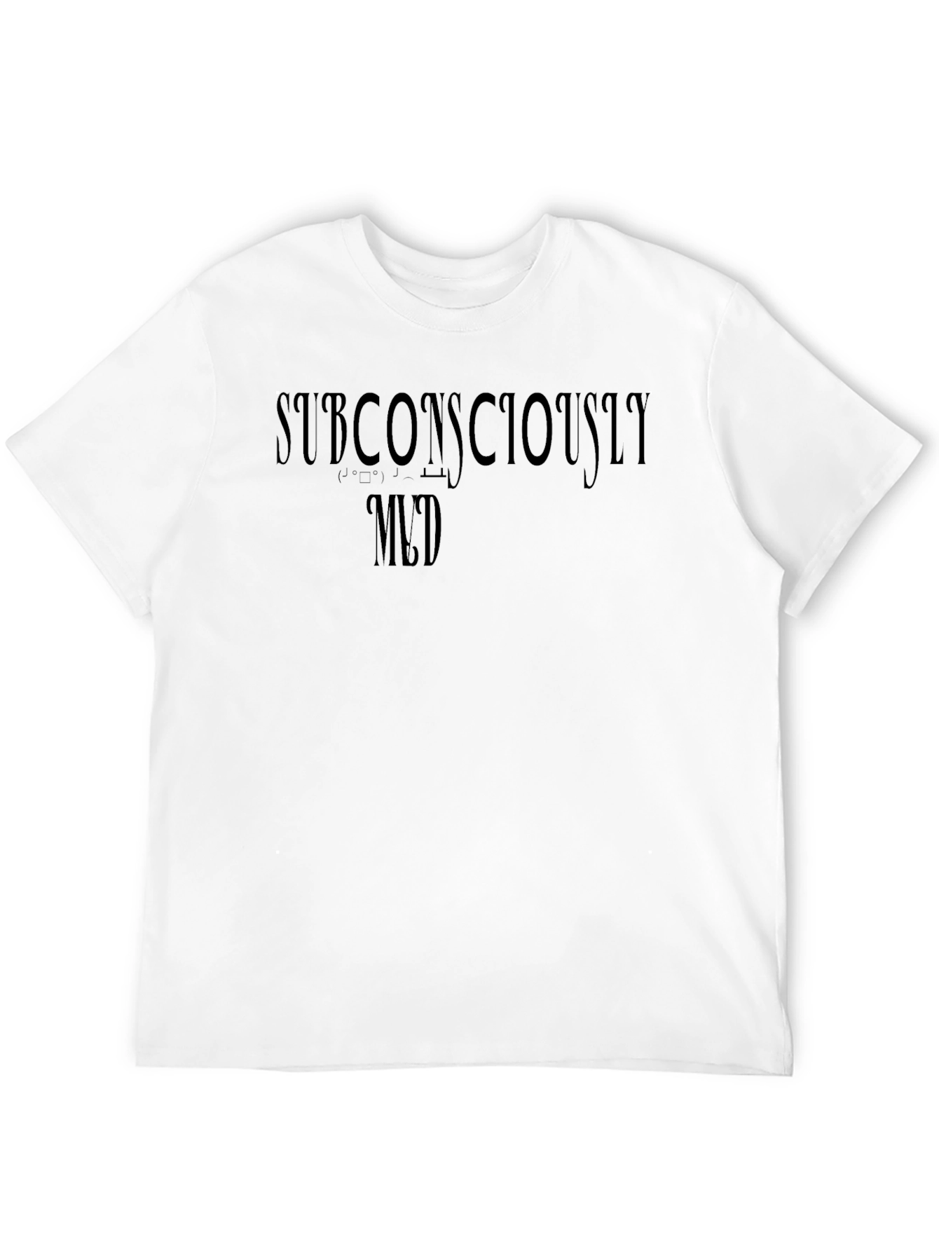 Subconsciously Med Black Graphic Tee - Comfort Fit