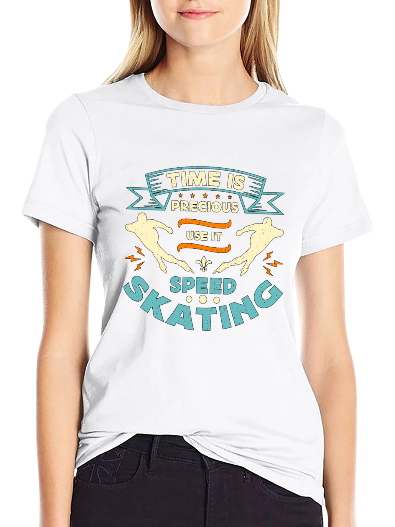 Time Is Precious Speed Skating T-Shirt