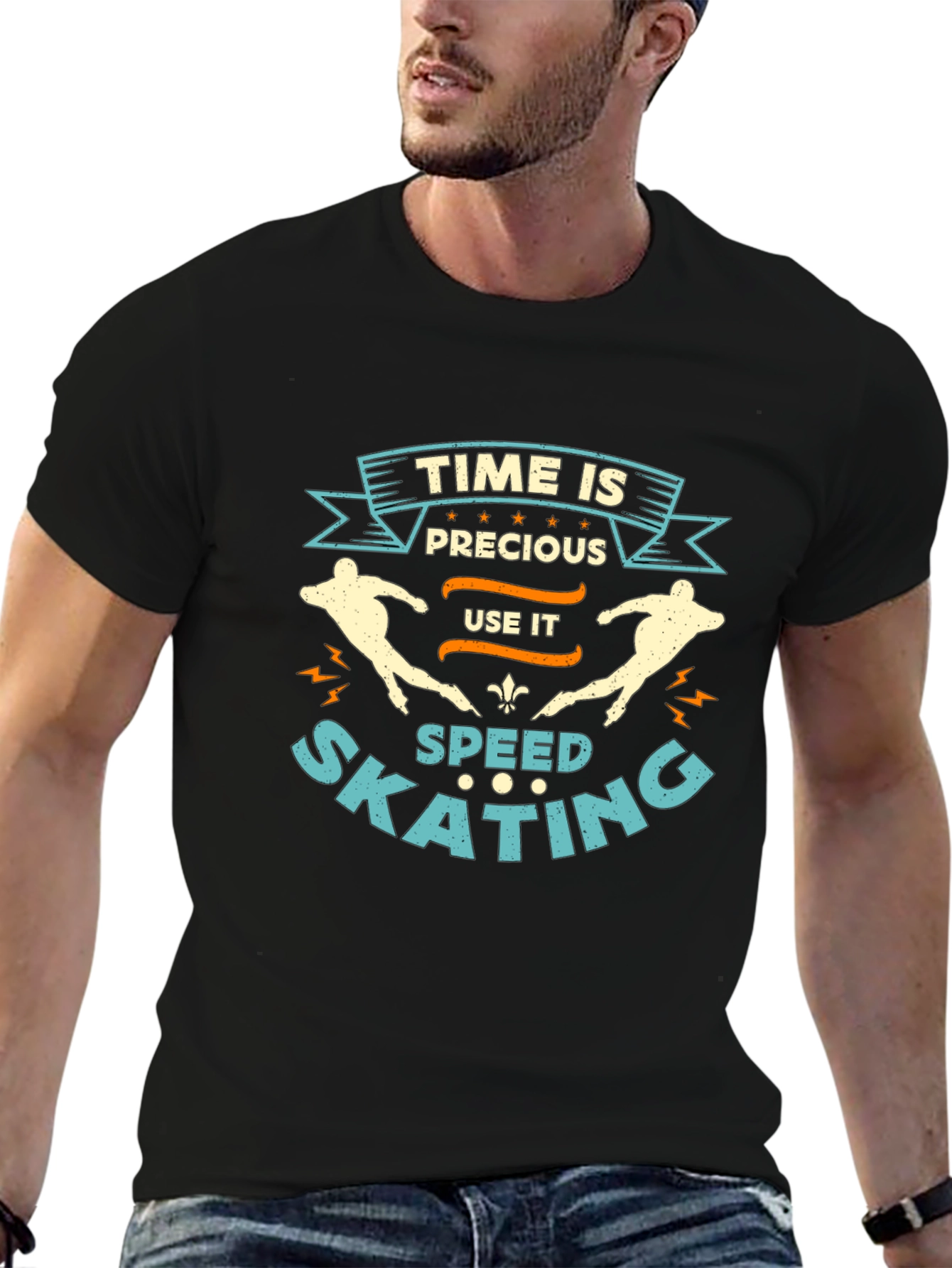 Time Is Precious Speed Skating T-Shirt